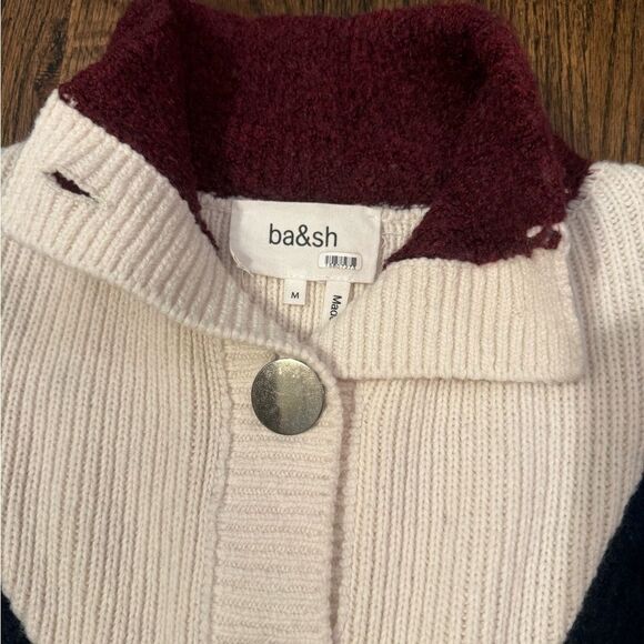 Ba&sh Benji Colorblock Knit Wool Blend Pullover Medium ⭐️read description-DD4 - Picture 11 of 15